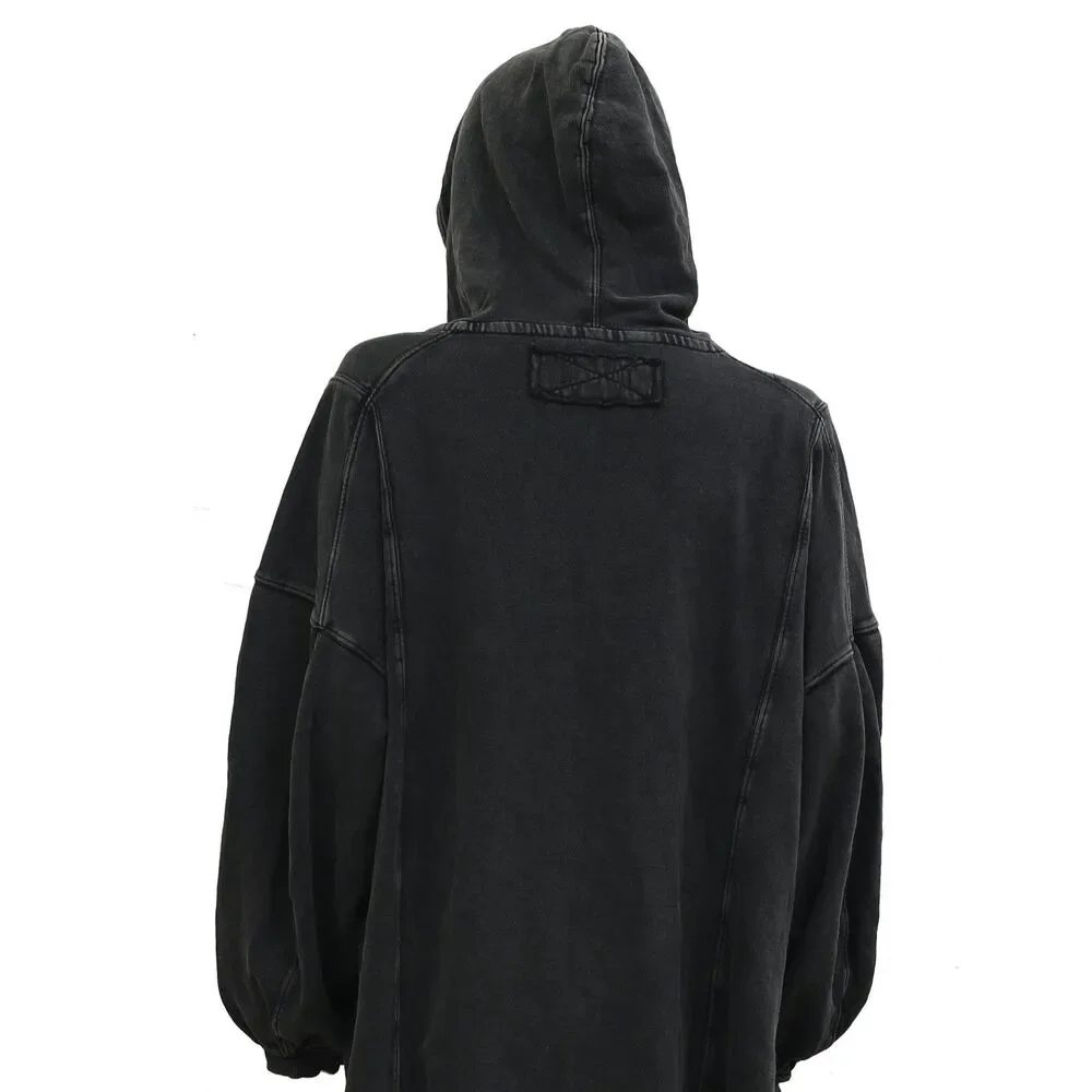 Free People We The Free Maxi Hoodie Sweatshirt Dress Oversized Cotton XS 285326